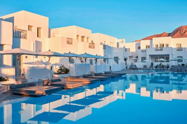 Aqua Blue Hotel *****, Perissa, Santorini, Grécko